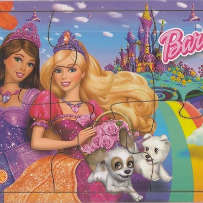 پازل چوبی-Barbie-باربی(پشت وایت بردی)